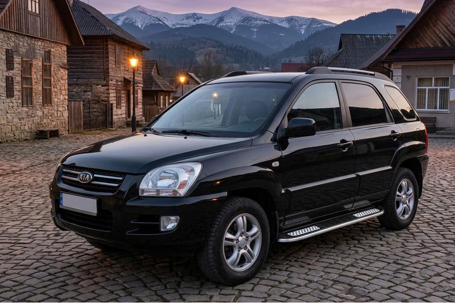 Kia Sportage 2004–2010 Tayga V2 sivukynnykset (2 kpl, alumiini) Image