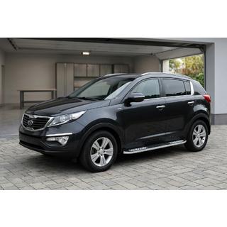 Tayga V2 sivukynnykset (2 kpl, alumiini) Kia Sportage 2010–2015 kuva 1