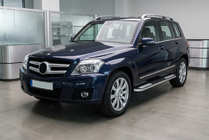 Mercedes GLK-sarja X204 2008–2015 Tayga V2 sivukynnykset (2 kpl, alumiini) kuva 1