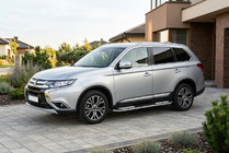 Mitsubishi Outlander 2012–2021 Tayga V2 sivukynnykset (2 kpl, alumiini) kuva 1