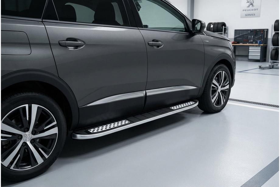 Peugeot 5008 2016–2023 Tayga V2 sivukynnykset (2 kpl, alumiini) Image