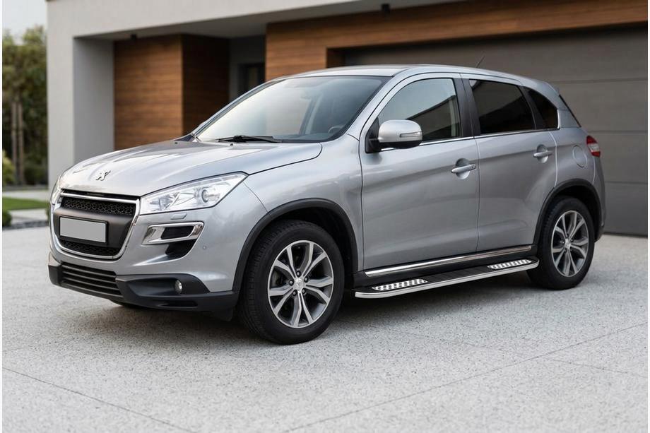 Peugeot 4008 2012–2017 Tayga V2 sivukynnykset (2 kpl, alumiini) Kuva 1