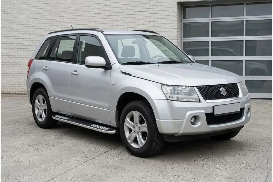 Suzuki Grand Vitara 2005–2017 Tayga V2 sivukynnykset (2 kpl, alumiini) Image