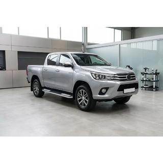 Tayga V2 sivukynnykset (2 kpl, alumiini) Toyota Hilux 2015– kuva 1