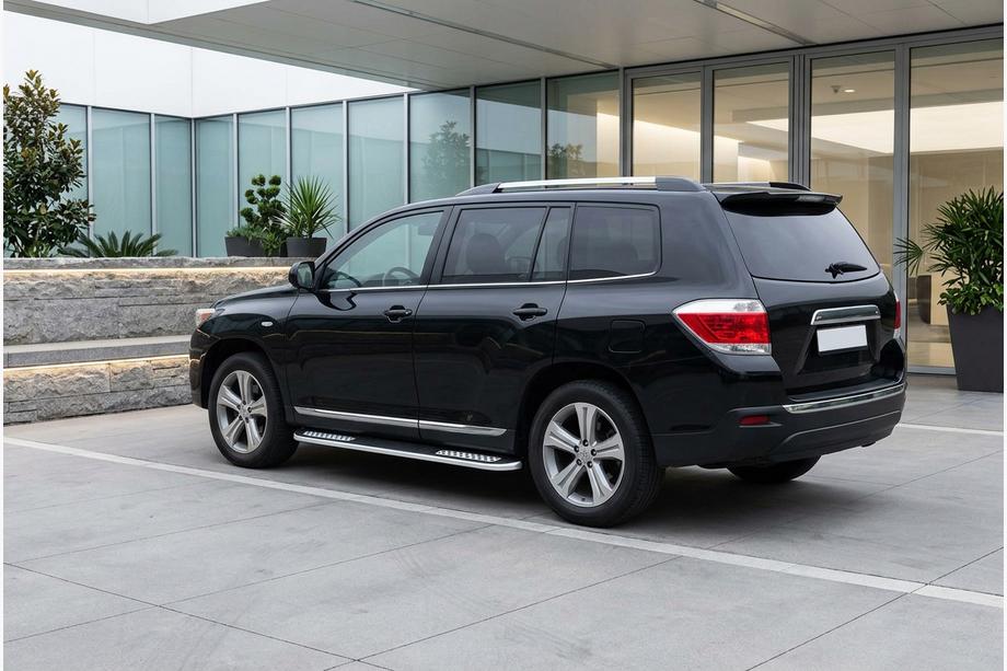 Toyota Highlander 2008–2013 Tayga V2 sivukynnykset (2 kpl, alumiini) Image