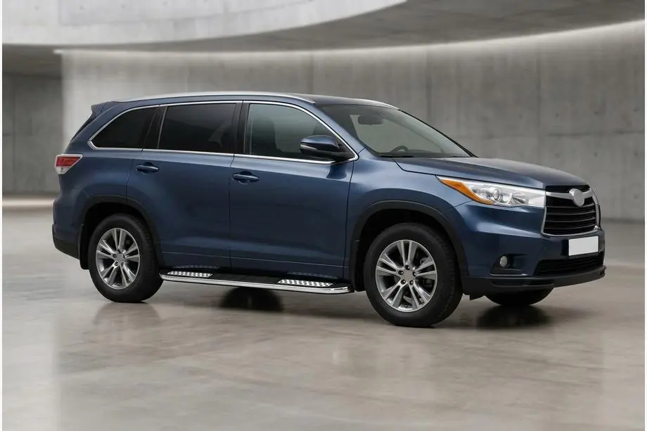 Toyota Highlander 2013–2019 Tayga V2 sivukynnykset (2 kpl, alumiini) Image