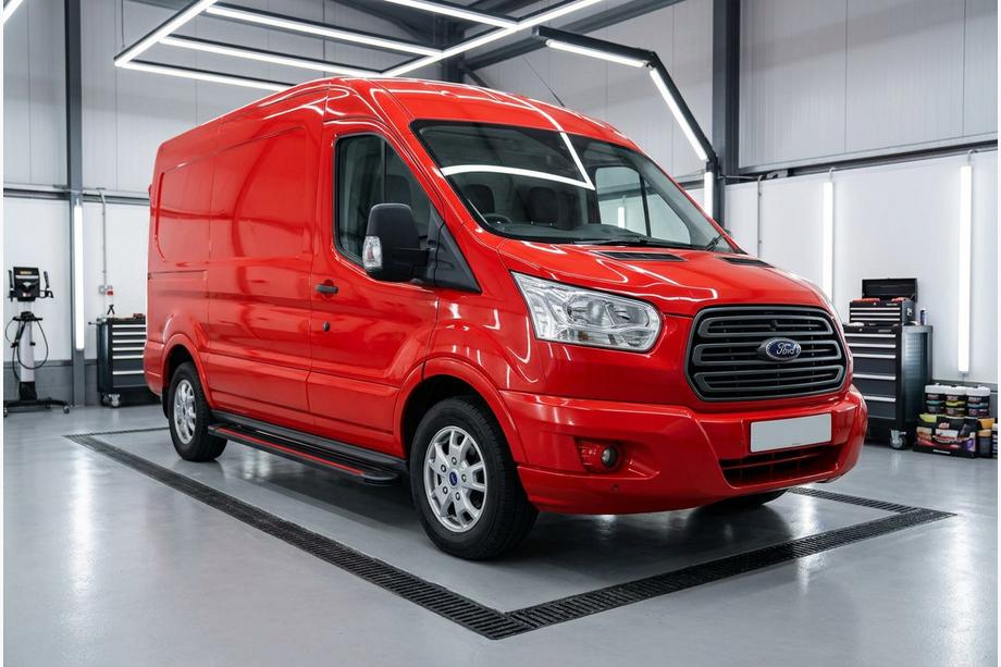 Ford Transit 2014– Sivuaskelmat Maya Red (2 kpl, alumiini) Image