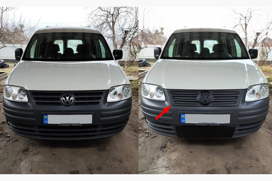 Volkswagen Caddy 2004–2010 Talvisuoja jäähdyttimensäleikköön (yläosa) Matta Image
