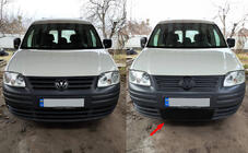 Volkswagen Caddy 2004–2010 Talvisuoja etusäleikköön (alempi) kuva 1