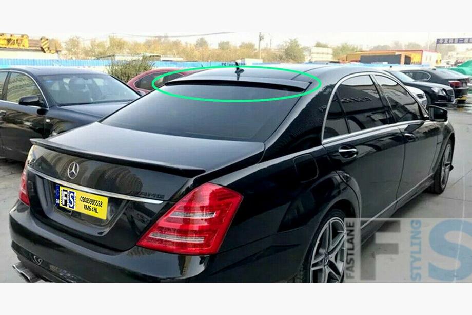 Mercedes S-class W221 2005–2013 Takalasin spoileri (ABS, maalattava) Image
