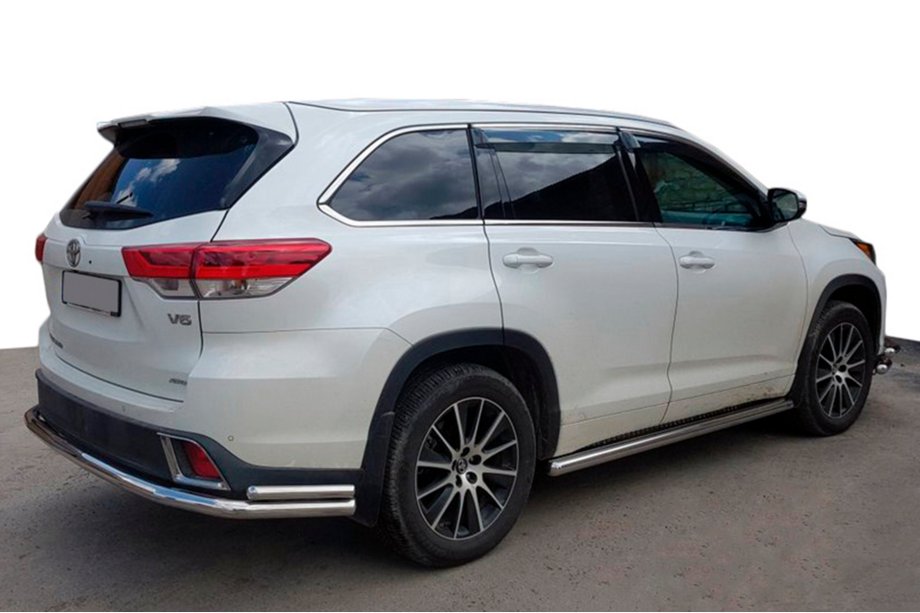 Toyota Highlander 2013–2019 Takasuojakaaret AK005-2 (2 kpl, ruostumaton teräs) Image