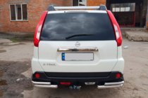 Nissan X-trail T31 2007–2014 Takakulmaputket AK003-Double (2 kpl, ruostumaton teräs) kuva 3