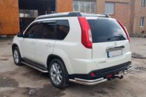 Nissan X-trail T31 2007–2014 Takakulmaputket AK003-Double (2 kpl, ruostumaton teräs) kuva 2