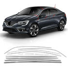 Renault Megane IV 2016–2025 Täydellinen ikkunalistojen sarja (Sedan, 12 kpl, ruostumaton teräs) Carmos - turkkilainen teräs kuva 1
