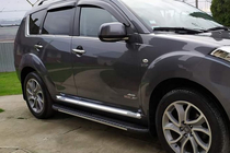 Mitsubishi Outlander 2006–2012 Bosphorus Grey -sivuastinlaudat (2 kpl, alumiini) kuva 5
