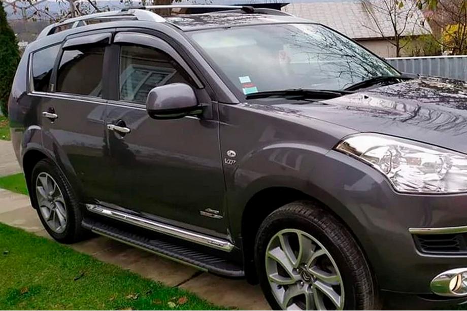 Mitsubishi Outlander 2006–2012 Bosphorus Grey -sivuastinlaudat (2 kpl, alumiini) Image