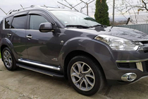 Citroen C-Crosser 2007–2013 Bosphorus Grey -sivuastinlaudat (2 kpl, alumiini) kuva 1