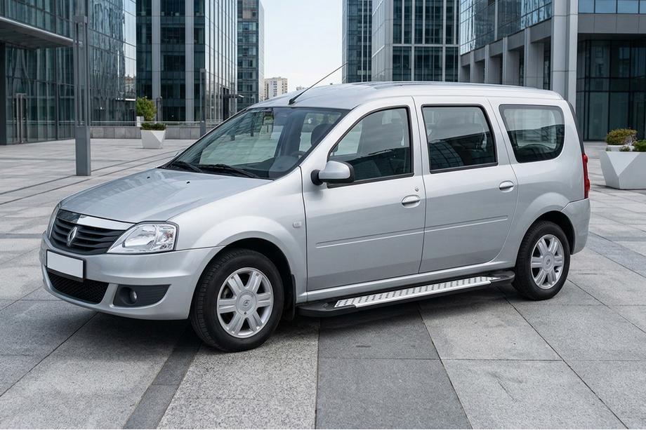 Renault Logan MCV 2005–2013 Allmond Grey sivuportaat (2 kpl, alumiini) Image