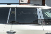 Toyota Land Cruiser 200 2007–2021 Täydellinen ikkunankehyslistasarja ja pilarilistat (ruostumaton teräs) kuva 6