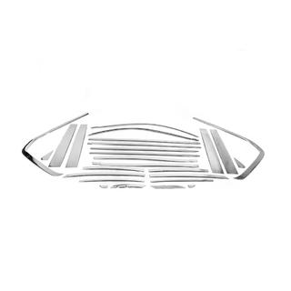 Täydellinen ikkunankehyslistasarja ja pilarilistat (ruostumaton teräs) Toyota Land Cruiser 200 2007–2021 kuva 4