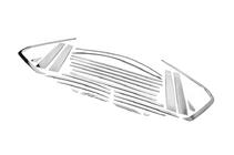 Lexus LX570/450d 2008–2022 Täydellinen ikkunankehyslistasarja ja pilarilistat (ruostumaton teräs) kuva 5