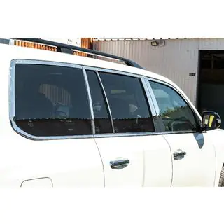 Täydellinen ikkunankehyslistasarja ja pilarilistat (ruostumaton teräs) Lexus LX570/450d 2008–2022 kuva 2