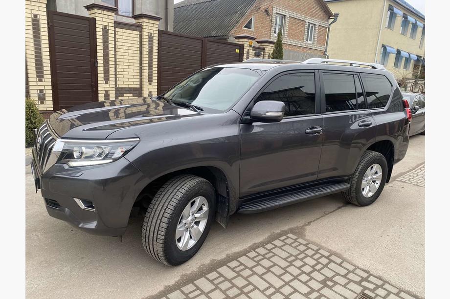 Toyota Land Cruiser Prado 150 2009–2023 Kattokaiteet, alkuperäinen muotoilu (harmaat, 2 kpl) Kuva 1