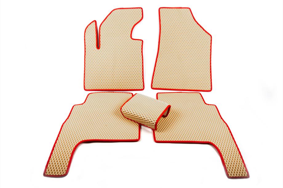 Hyundai Santa Fe 2 2006–2012 EVA-auton lattiamatot (beige) Kuva 10