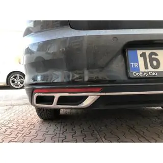 Pakoputken suojukset Carmos SD/SW (2019+, 3 kpl, ruostumaton teräs) kuva 2