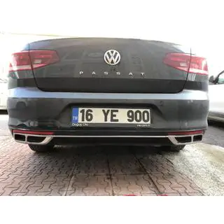 Pakoputken suojukset Carmos SD/SW (2019+, 3 kpl, ruostumaton teräs) kuva 4