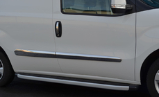 Fiat Doblo II 2010–2022 Oven kromilistat (4 kpl, ruostumaton teräs) Carmos - turkkilainen teräs kuva 5