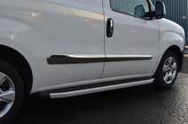 Fiat Doblo II 2010–2022 Oven kromilistat (4 kpl, ruostumaton teräs) Carmos - turkkilainen teräs kuva 6