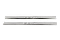 Seat Leon 2013–2020 Kynnyslistat Carmos (2-ovinen, ruostumaton teräs) kuva 2