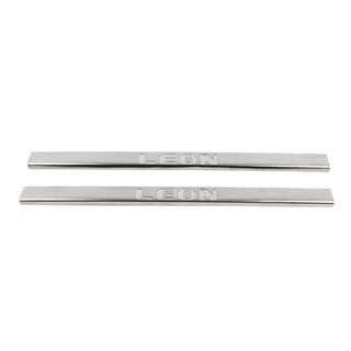 Kynnyslistat Carmos (2-ovinen, ruostumaton teräs) Seat Leon 2013–2020 kuva 2