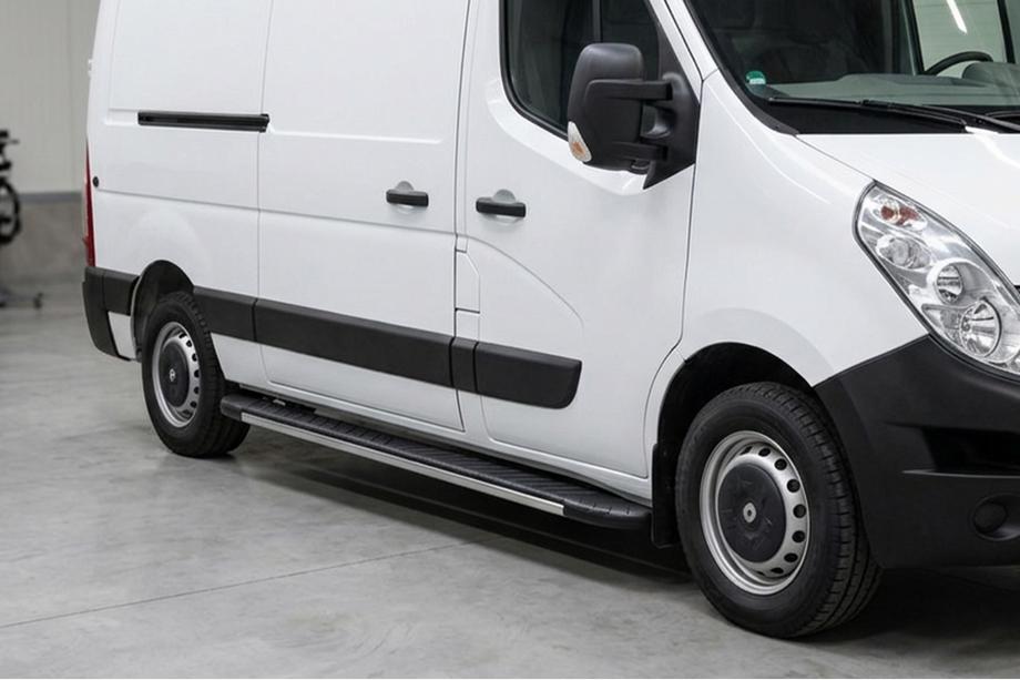 Opel Movano 2010–2021 Bosphorus Grey -sivuastinlaudat (2 kpl, alumiini) Image