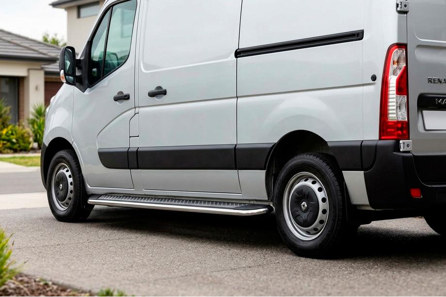 Renault Master 2011–2023 Sivuastinlaudat Maydos V2 (2 kpl, alumiini) Image