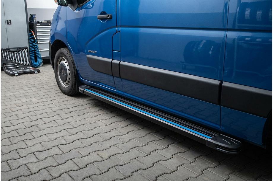Renault Master 2011–2023 Maya Blue sivuaskelmat (2 kpl, alumiini) Image