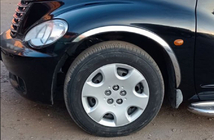 Chrysler PT Cruiser 2000–2010 Pyöränkaaren kromilistat (4 kpl, ruostumaton teräs) kuva 2