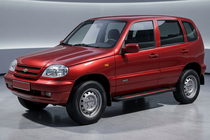 Chevrolet Niva 1998–2020 Sivuaskelmat Maya Red (2 kpl, alumiini) kuva 1