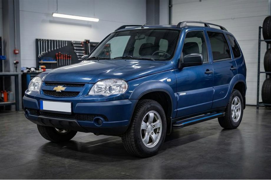 Chevrolet Niva 1998–2020 Maya Blue sivuaskelmat (2 kpl, alumiini) Image