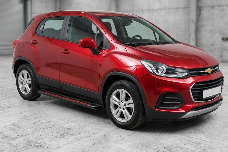 Chevrolet Trax 2012–2023 Sivuaskelmat Maya Red (2 kpl, alumiini) Image