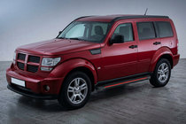 Dodge Nitro 2006–2011 Sivuaskelmat Maya Red (2 kpl, alumiini) kuva 1