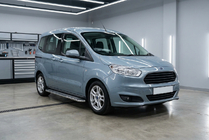 Ford Courier 2014–2023 Maydos V2 sivuportaat (2 kpl, ruostumaton teräs) kuva 1