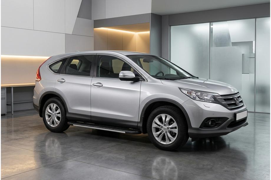 Honda CRV 2012–2016 Bosphorus Grey -sivuastinlaudat (2 kpl, alumiini) Kuva 1