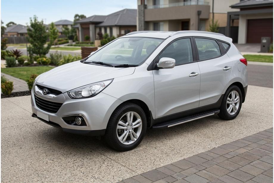 Hyundai IX-35 2010–2015 Bosphorus Grey -sivuastinlaudat (2 kpl, alumiini) Image