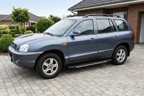 Hyundai Santa Fe 1 2000–2006 Bosphorus Grey -sivuastinlaudat (2 kpl, alumiini) kuva 1
