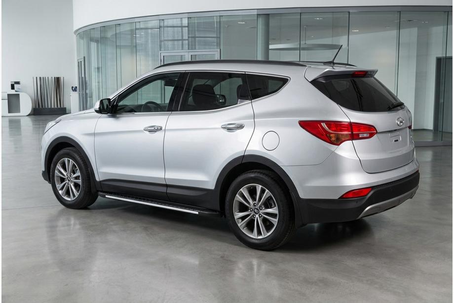 Hyundai Santa Fe 3 2012–2018 Bosphorus Grey -sivuastinlaudat (2 kpl, alumiini) Image