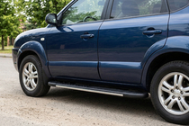 Hyundai Tucson JM 2004– Bosphorus Grey -sivuastinlaudat (2 kpl, alumiini) kuva 1