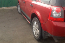 Land Rover Freelander II 2006–2014 Sivuaskelmat Maya Red (2 kpl, alumiini) kuva 3