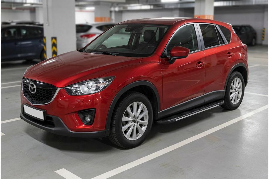 Mazda CX-5 2012–2017 Bosphorus Grey -sivuastinlaudat (2 kpl, alumiini) Image